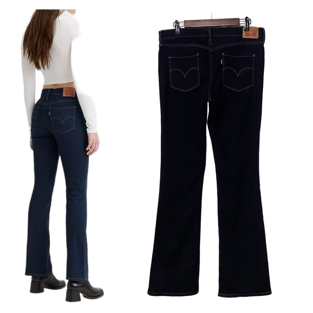 Levi’s 315 Shaping Bootcut Dark Denim Jeans Blue